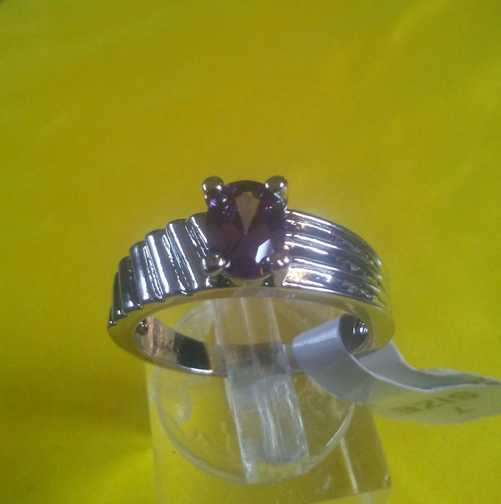 925 Sterling Silver Amethyst Ring